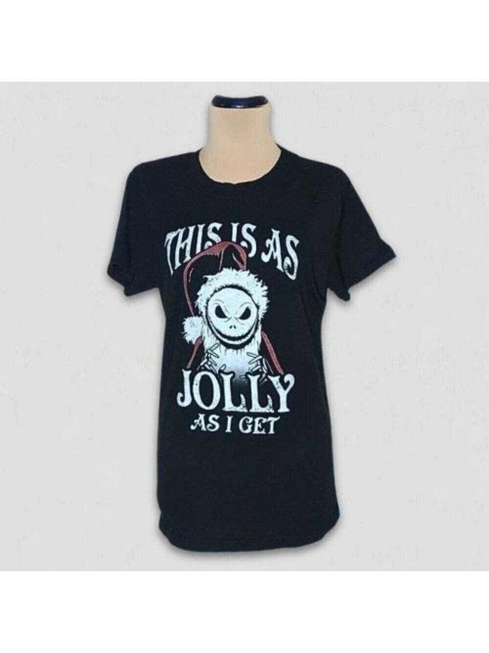 Disney Nightmare Before Christmas T-shirt Jack Skellington Santa gothic sarcasm
